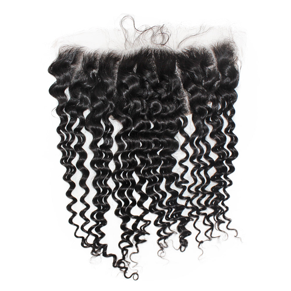 13x6 HD Lace Frontal Deep Wave Virgin Hair