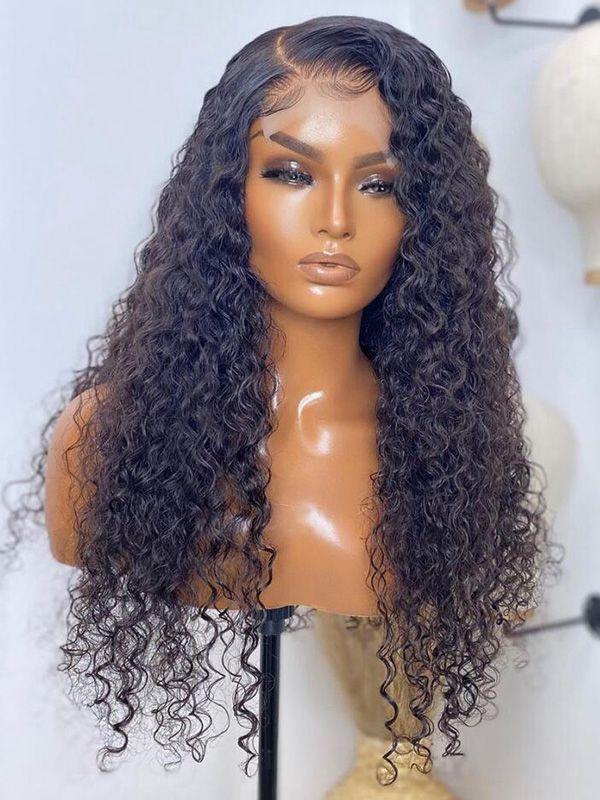 Water Wave 5x5 HD Lace Closure Wig 180% Density