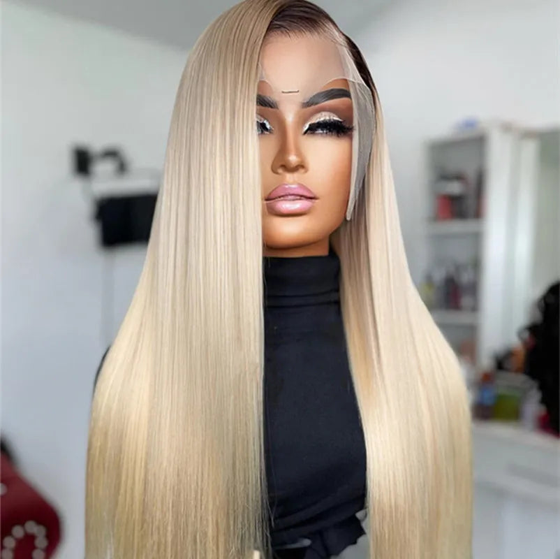 13x4 Transparent Lace Frontal 1b/613 Wig Long Color Wig