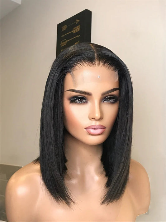 Summer-Straight Hair 5x5  Lace Frontal Bob Wig