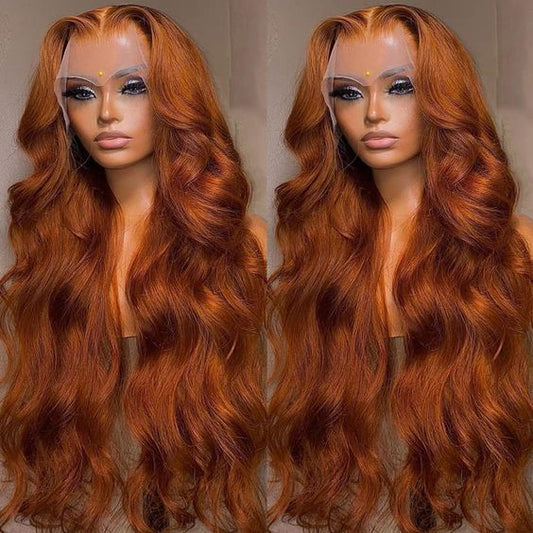 Orange Lace Wig Straight/Body/Deep/Water